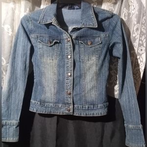 Gsjc SO...  Jean jacket, blue, girls size Large